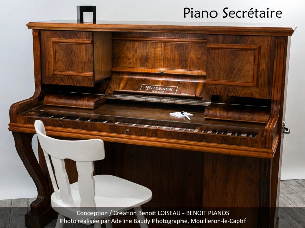 Transformation de piano en mobilier